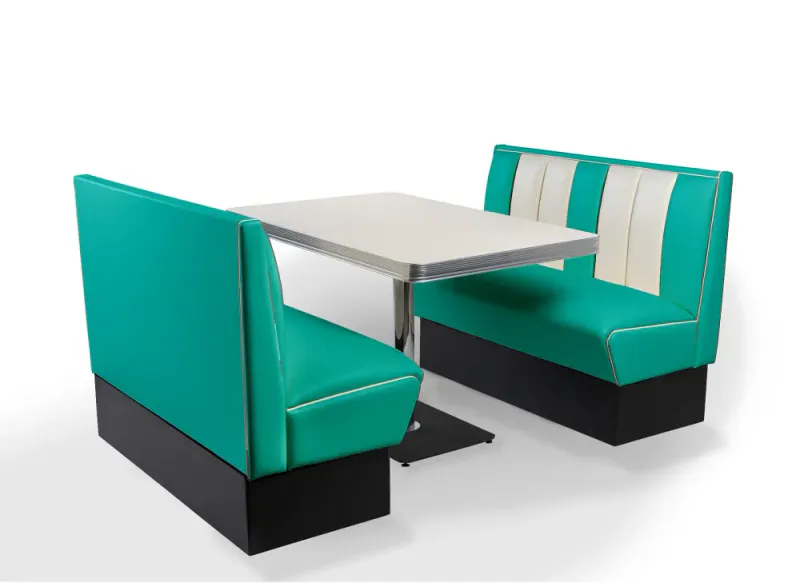 Dinerbooth sett komplett med bord 120 cm 