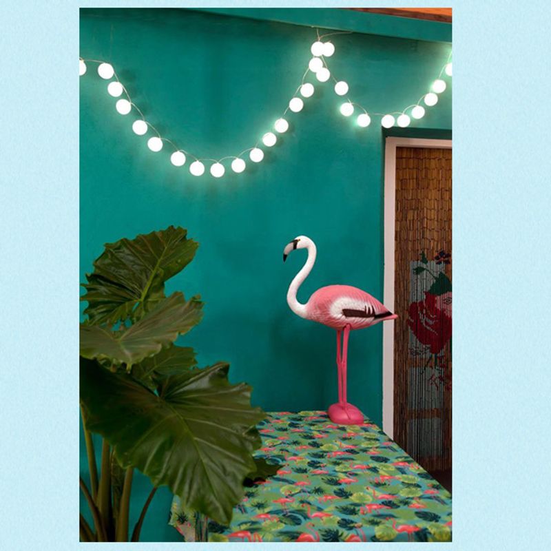 Voksduk Flamingoer