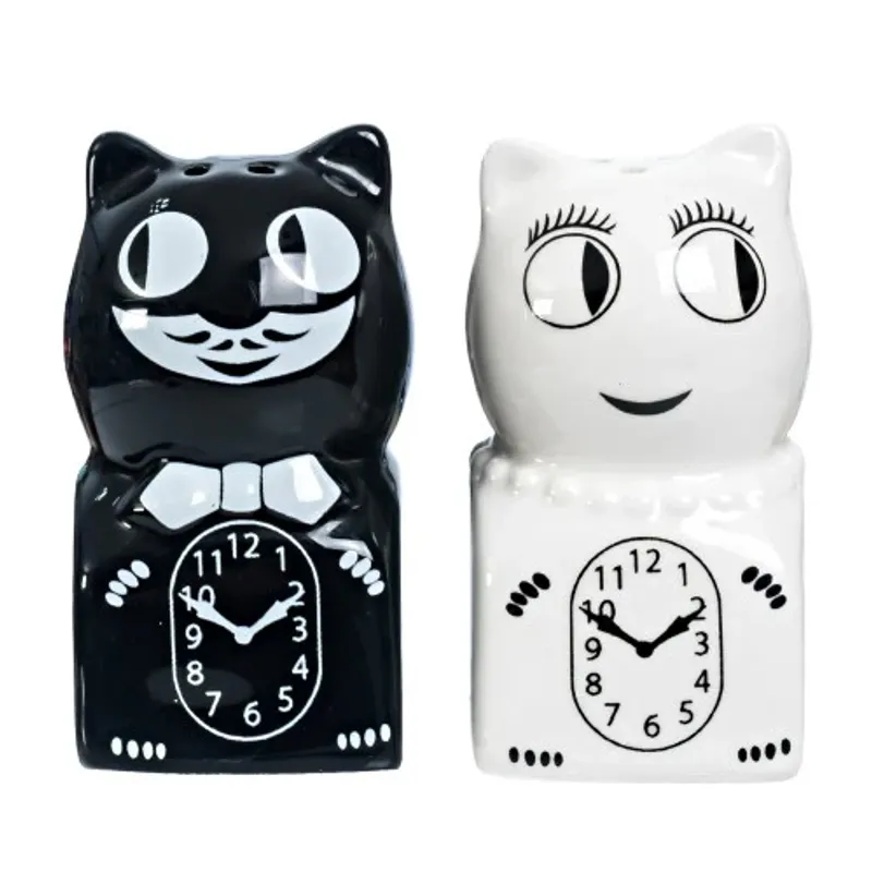 Kit-Cat håndmalte salt & pepperbøsser