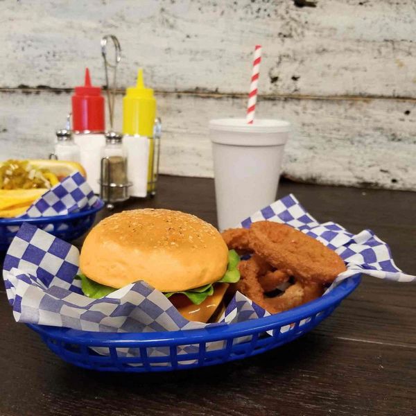 Serveringskurv bl&aring;