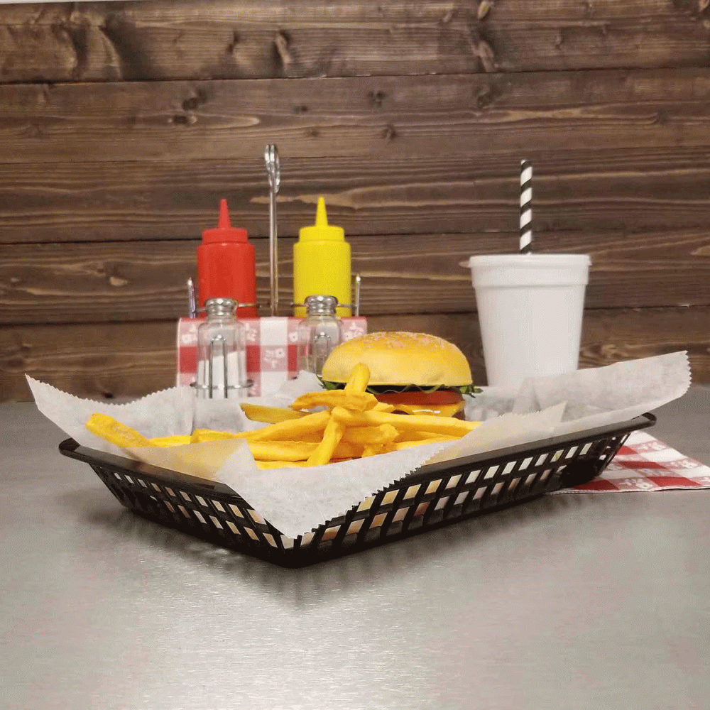 Diner serveringskurv sort