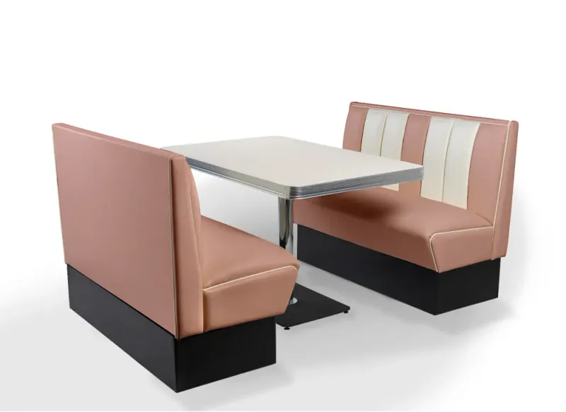 Dinerbooth sett komplett med bord 120 cm 