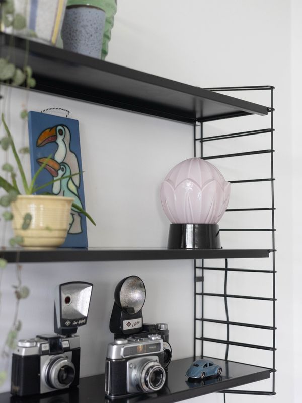 Thabur bordlampe Tulp blå