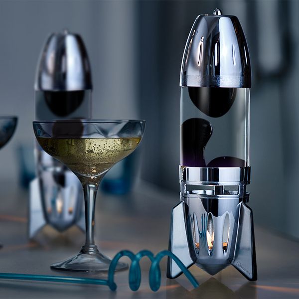 Fireflow Lavalampe: S&oslash;lv