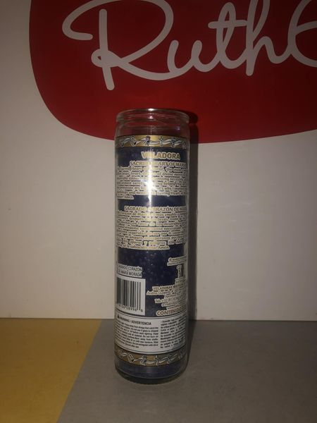 Marias hellige hjerte stearinlys i glass