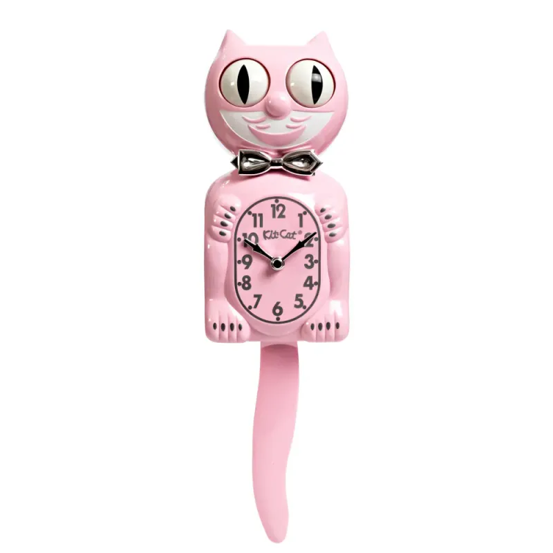 Kit-Cat klokke Retro Kitchen Edition i rosa